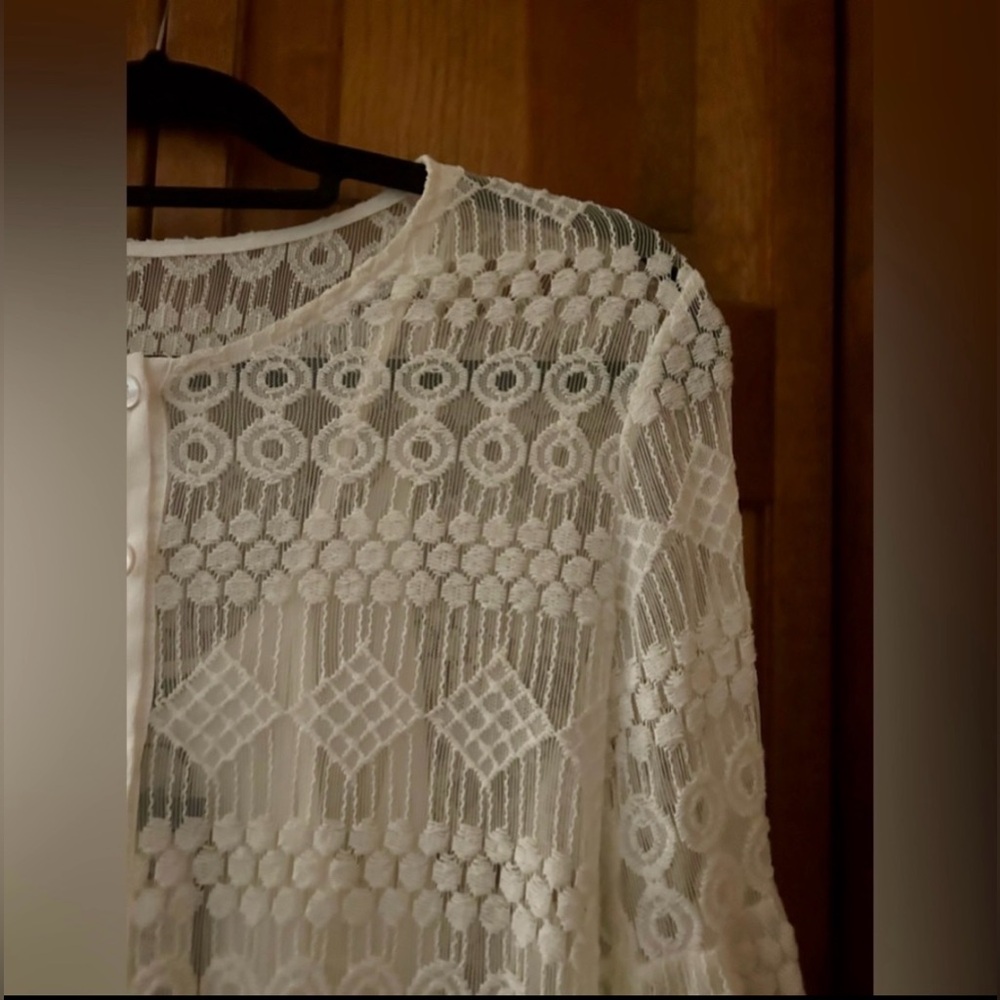 Romeo & Juliet Couture White/Ivory Women’s Boho Bohemian Lacy Flowy Sz S Dress - Picture 6 of 13